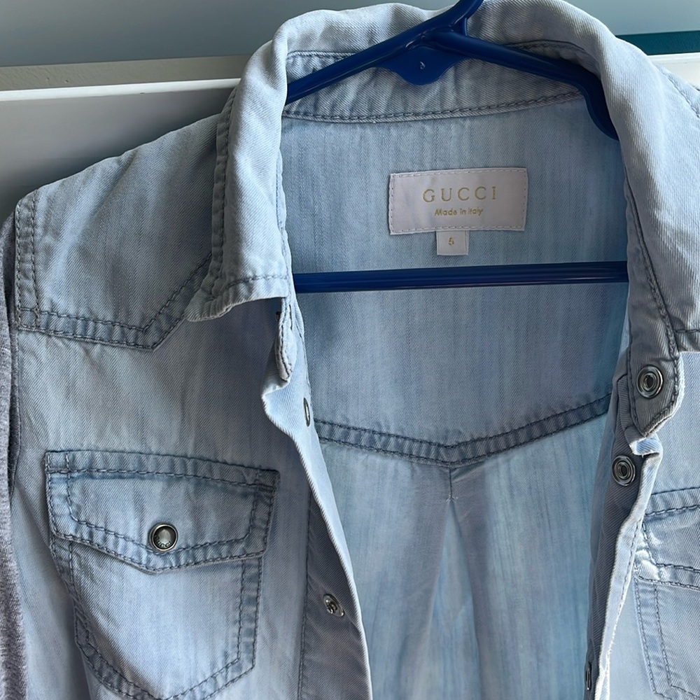 Gucci soft denim shirt